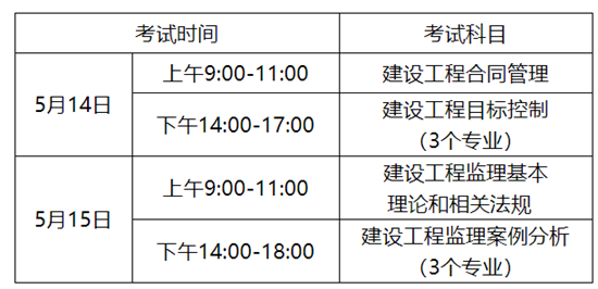 安徽2022监理考试时间及科目.png